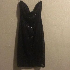 Black sequins dress